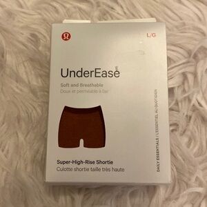 Lululemon UnderEase Super HR Shortie Underwear, Ancient Copper, Large